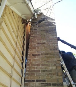 chimney before