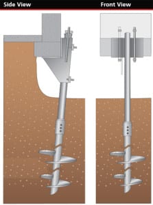 Helical Foundation Piers for New Commercial Construction