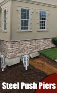 resistance piers for commercial foundation repair in atlanta