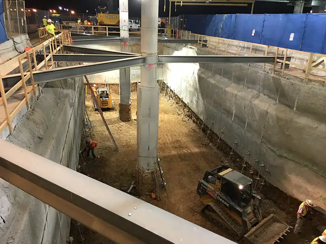 Atlanta Airport commerical geotechnical shoring